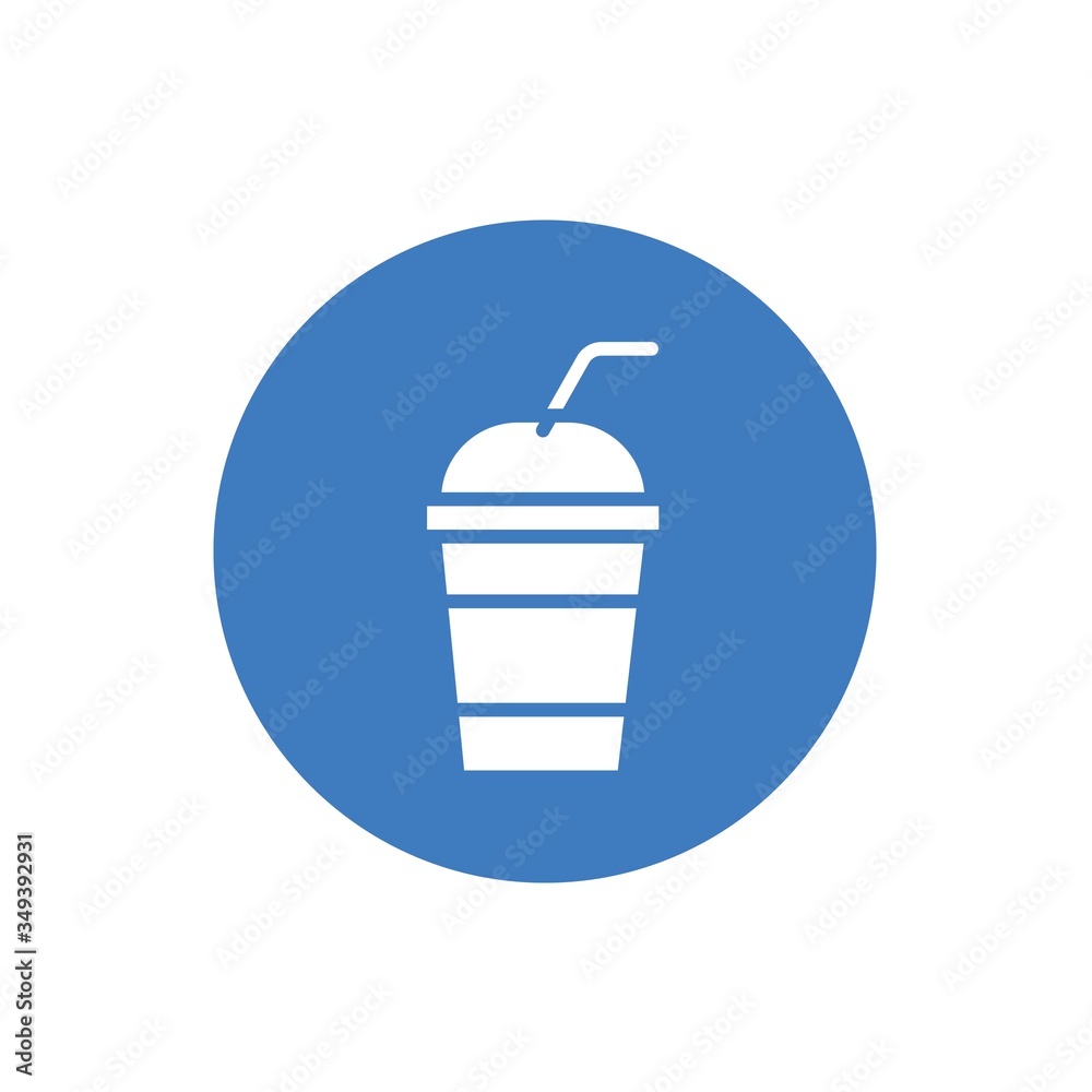 coffee plastic cup icon vector illustration design