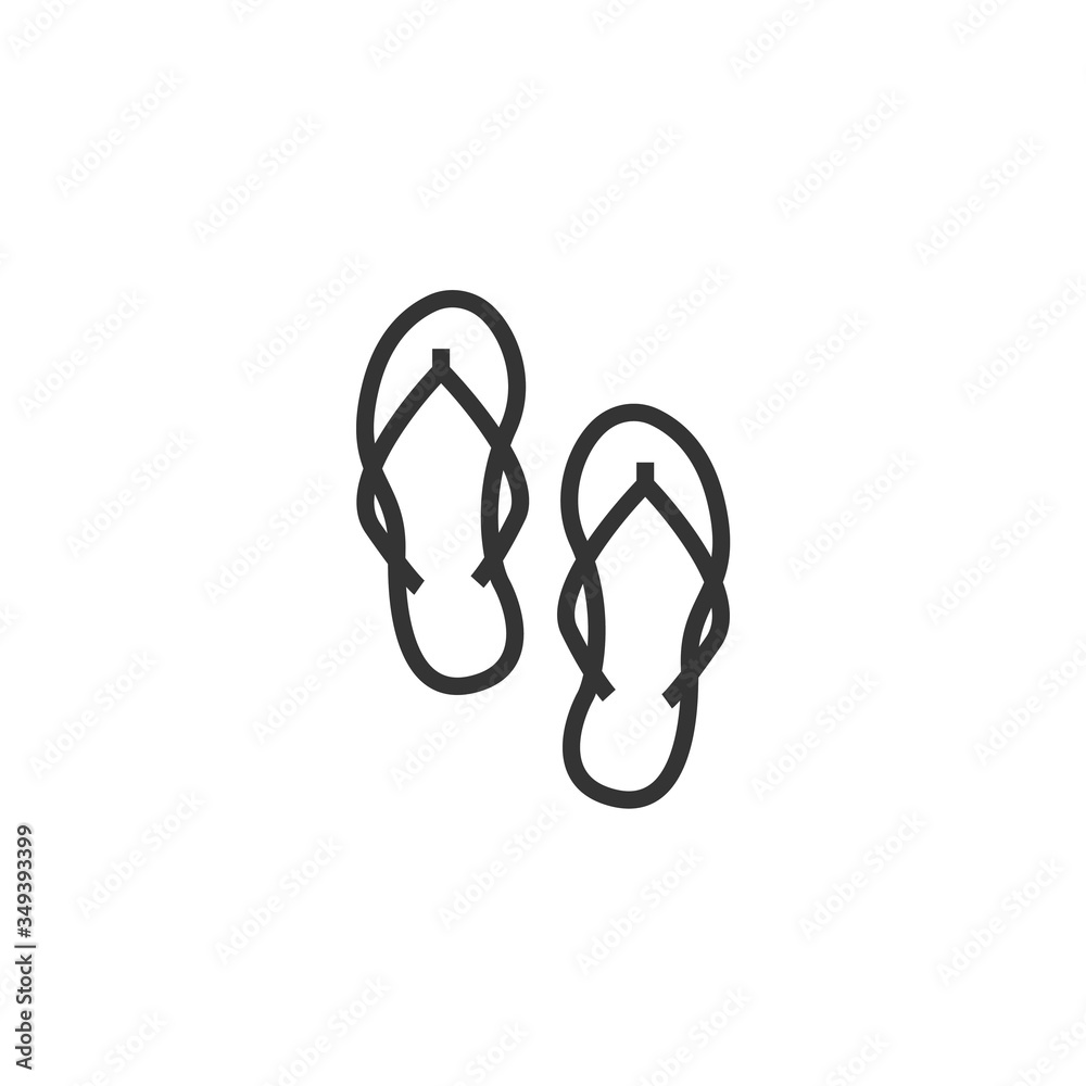 Fototapeta premium flipflops icon vector illustration design