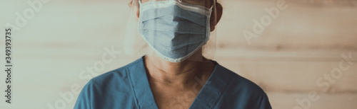 Fotografie Doctor in PPE suit has stress in hospital