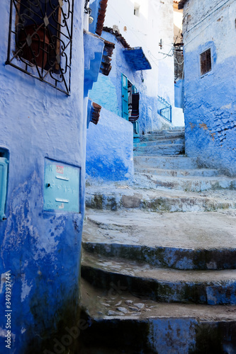 Chefchouen Moroccan blue city in the mountains  © Bart