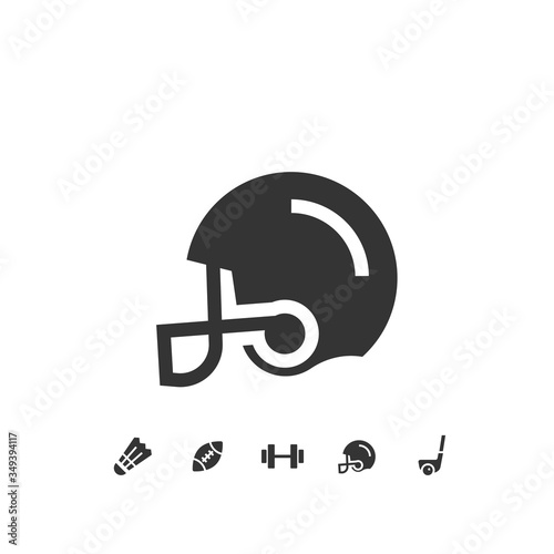 american football helmet icon vector illustration design