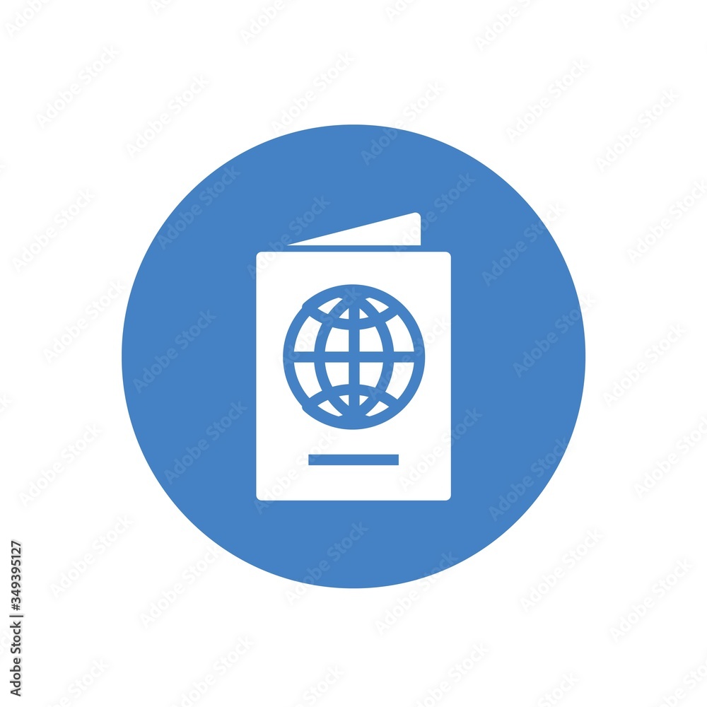 passport icon vector illustration design passport icon vector illustration design