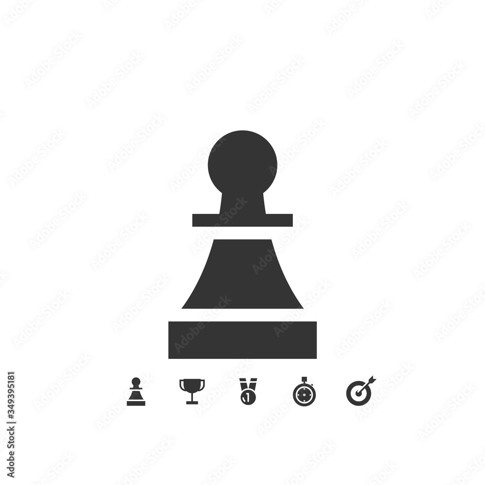 chess pawn icon vector illustration design chess pawn icon vector illustration design