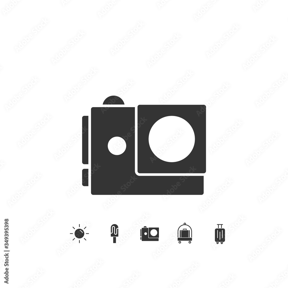 Obraz premium polaroid camera icon vector illustration design