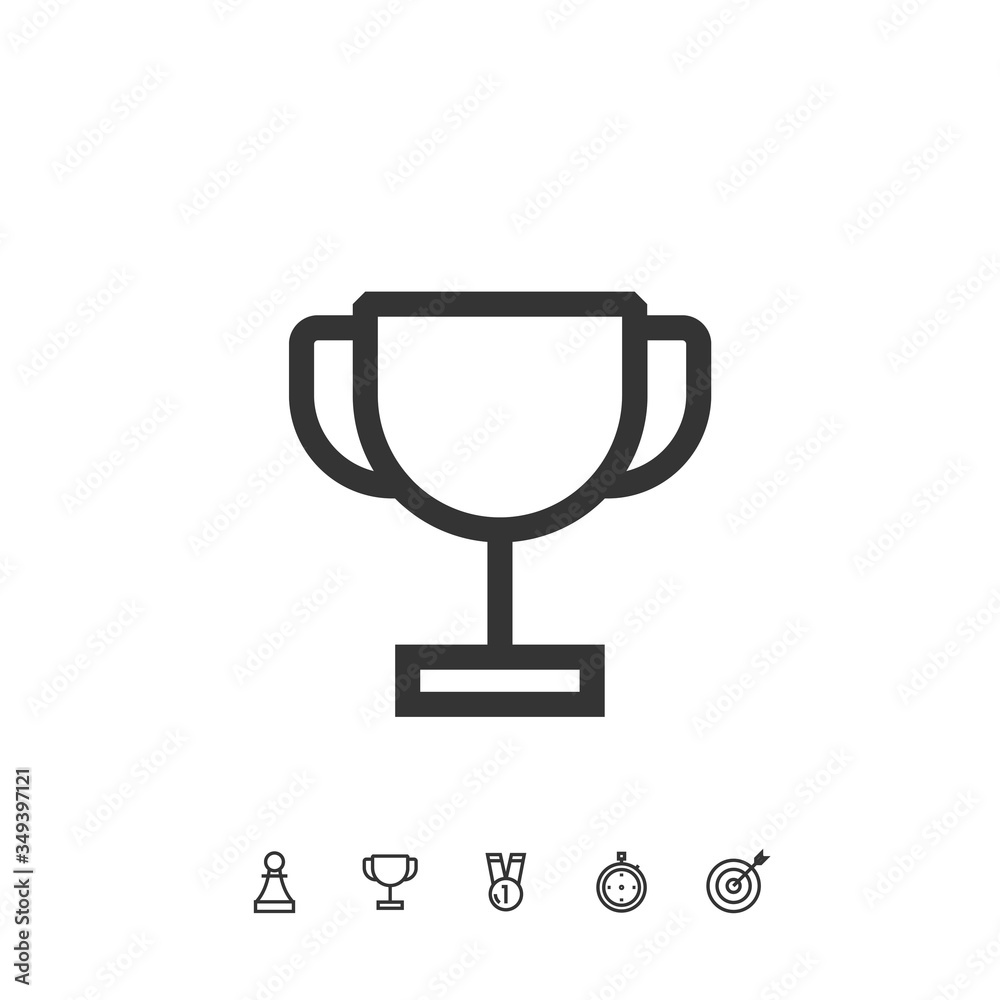 trophy cup icon vector illustration design trophy cup icon vector illustration design