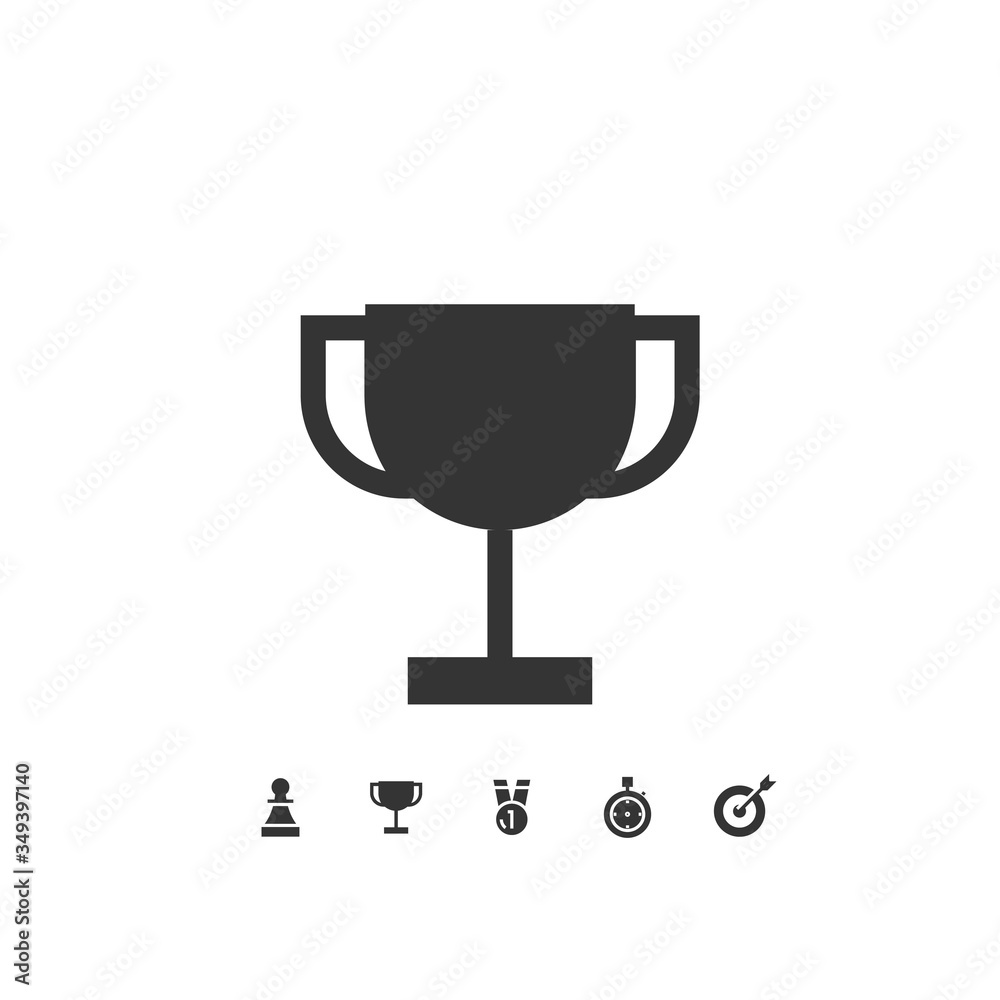 trophy cup icon vector illustration design trophy cup icon vector illustration design