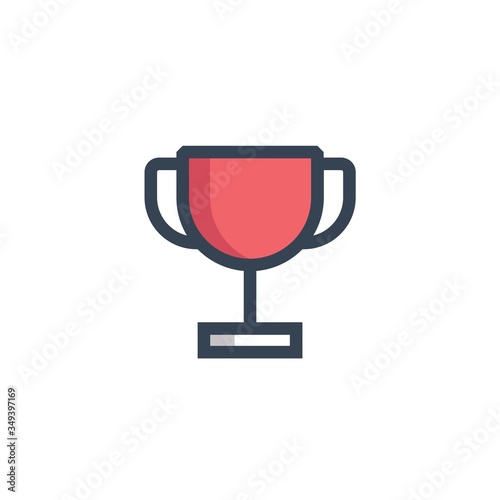 trophy cup icon vector illustration design