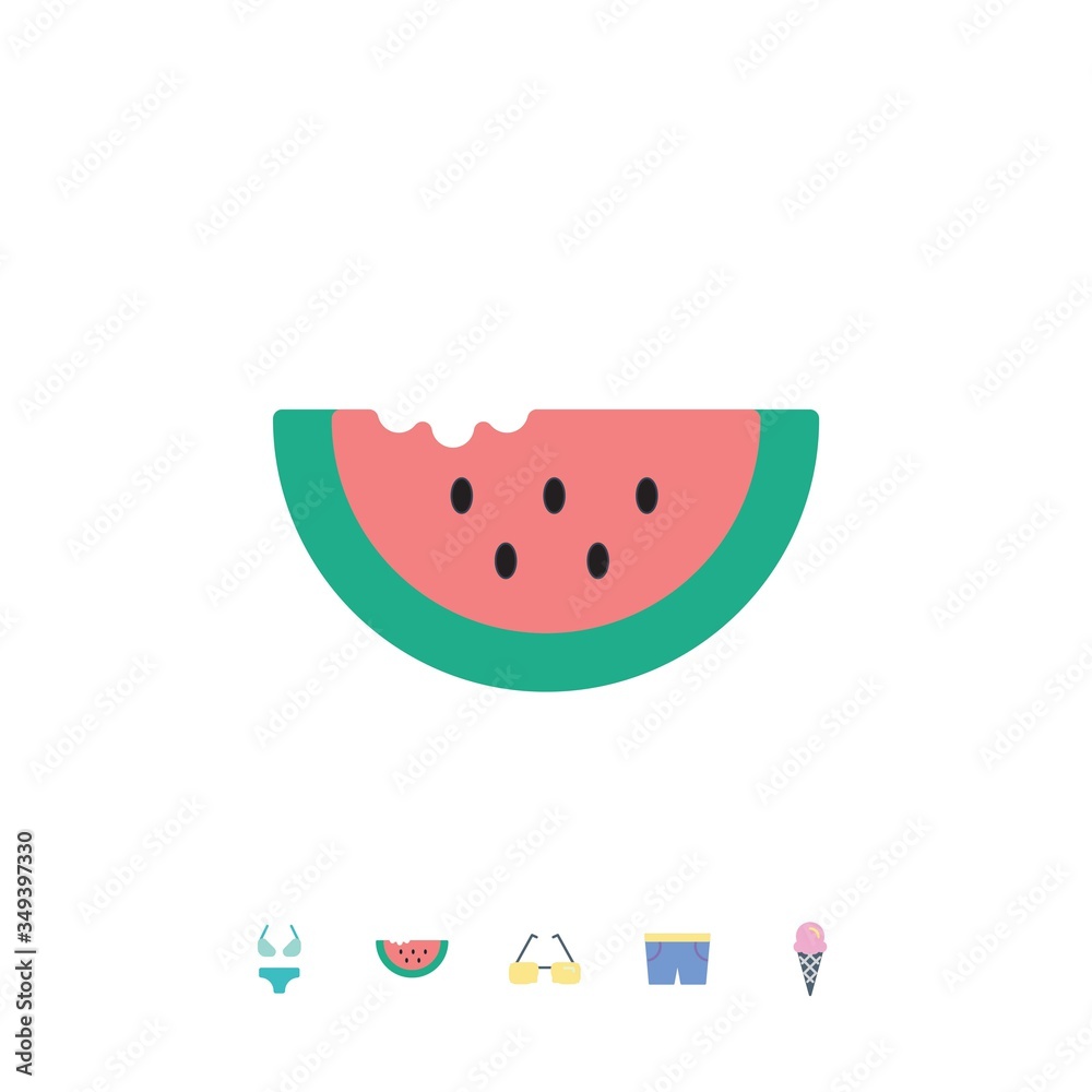 water melon icon vector illustration design water melon icon vector illustration design