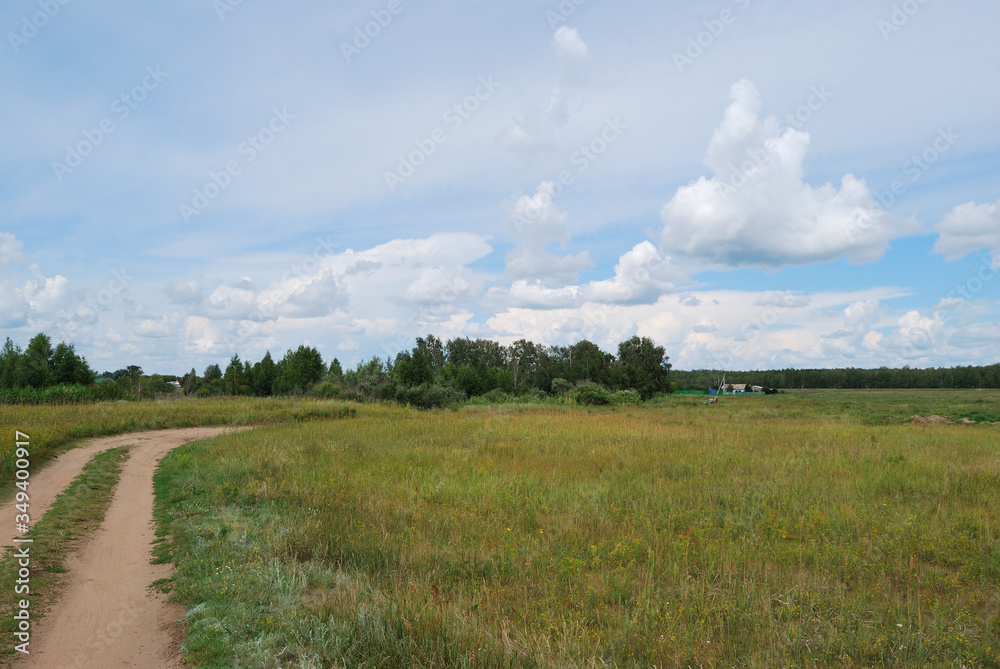 Obraz premium On the banks of the Irtysh River