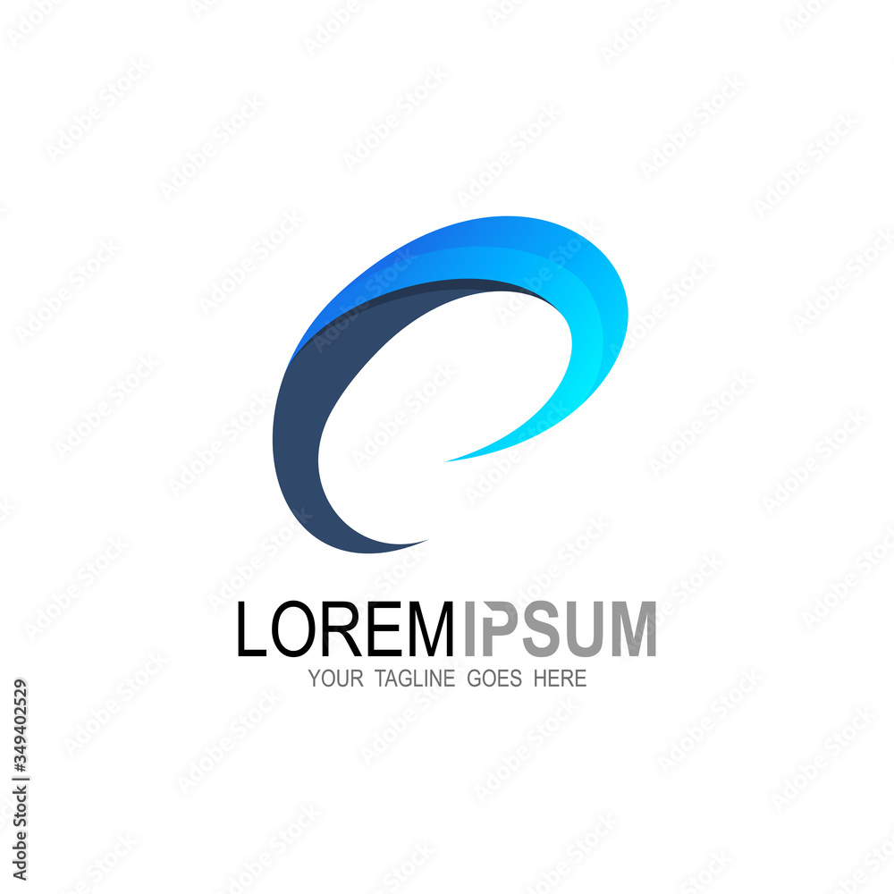 Letter C logo design template, flat icons Letter C logo design template, flat icons