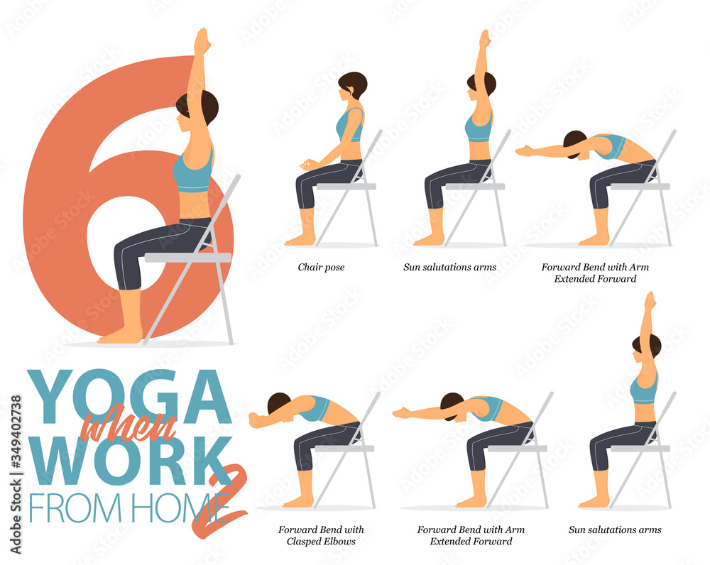 Buy Desk Yoga Focus on Shoulders, Back, and Neck Chair Yoga Office Yoga  Yoga Poses Work From Home Yoga 8x8 In, 8.5x11 In, 16x16 In Online in India  - Etsy