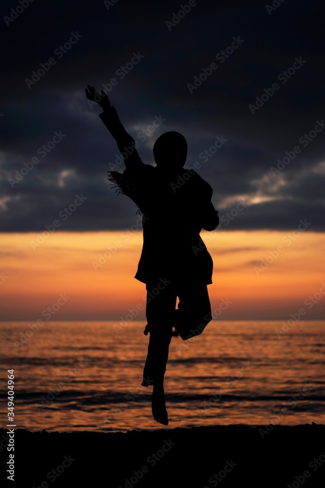 Fototapeta premium sunset silhouette