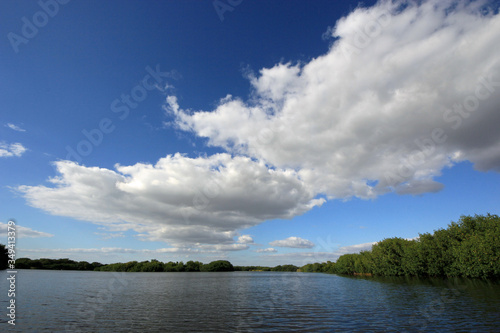 Dramatic cloudscape over Paurotis Pond in Everglades National Park, Florida on autumn afternoon. © Francisco