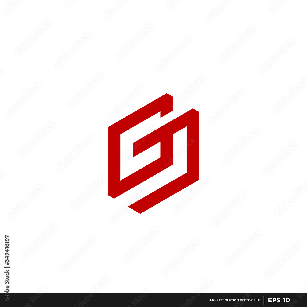 Fototapeta premium modern vector logo letter G , unique, and clean rocket shape, technology, brand, company