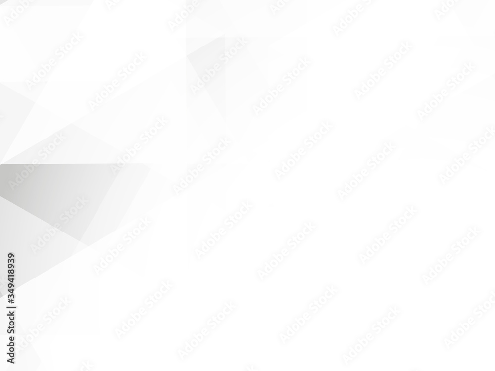 Fototapeta premium Abstract geometric or isometric gray polygon or low poly vector technology business concept background.