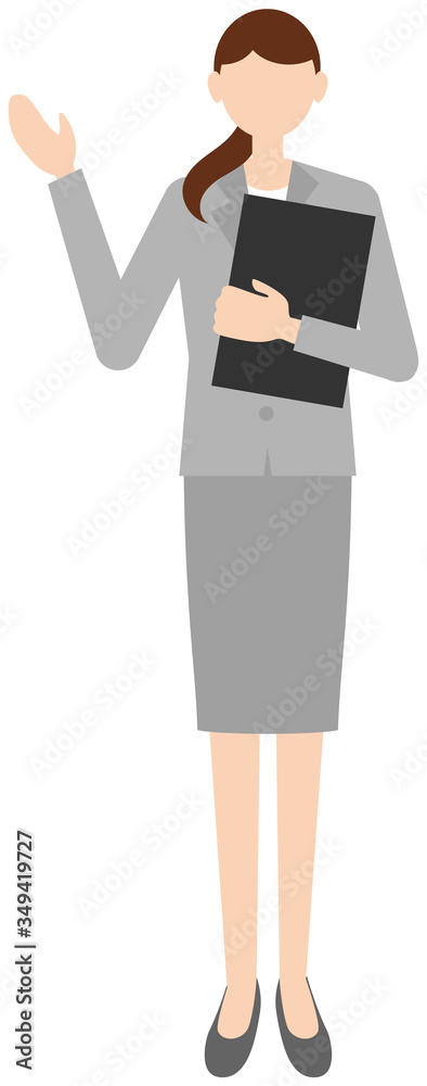Vector image of business women in office uniform Vector image of business women in office uniform