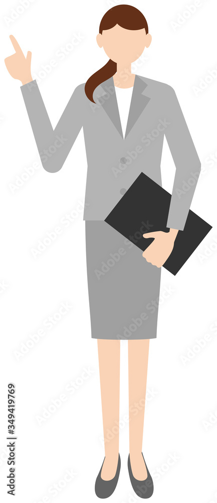 Vector image of business women in office uniform Vector image of business women in office uniform