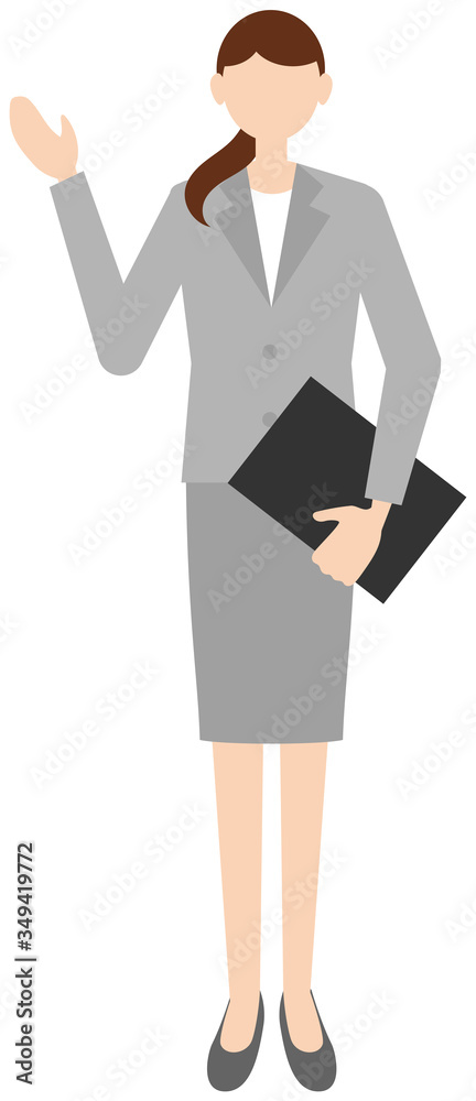 Vector image of business women in office uniform Vector image of business women in office uniform