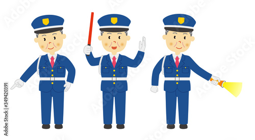 シニアの警備員