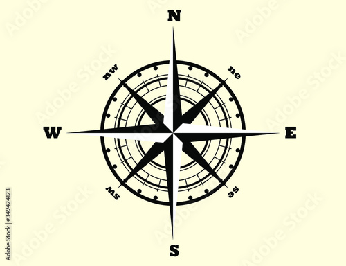 compass rose vector