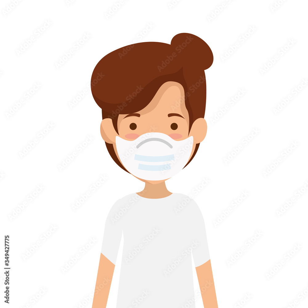 woman using face mask isolated icon vector illustration design woman using face mask isolated icon vector illustration design