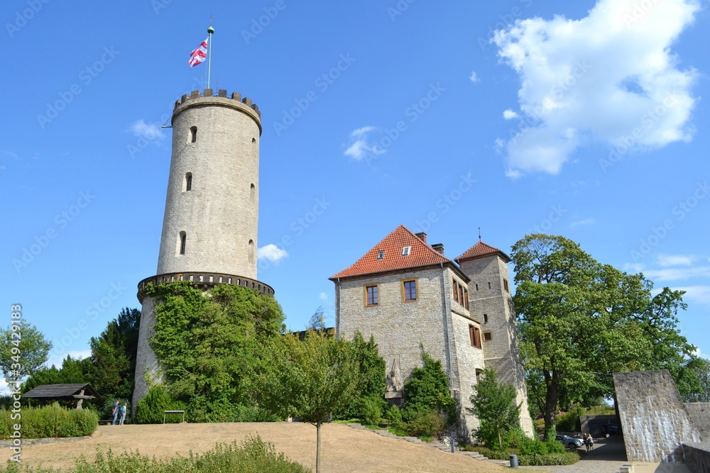 GERMANY, BIELEFELD-AUGUST 10, 2018: Residence of the count and ancient castle of Sparrenburg