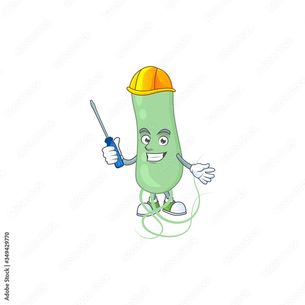 A cartoon image of aquificae in a automotive character A cartoon image of aquificae in a automotive character