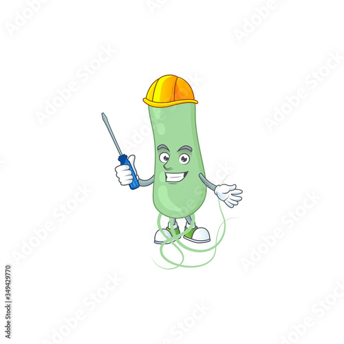 A cartoon image of aquificae in a automotive character
