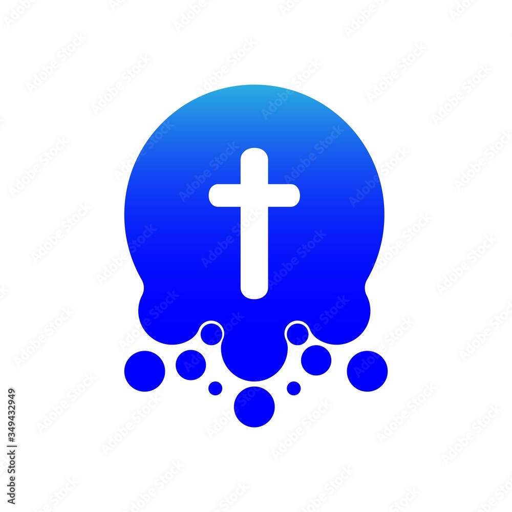 Obraz premium t logo with dots