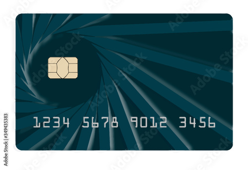 Here is a generic credit or debit card with an EMV chip.