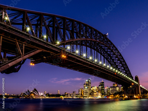 Sydney Harbour Bridge at night 