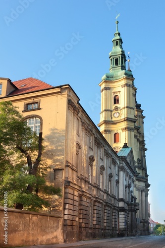 Church of John the Baptist at old town in Legnica, Poland