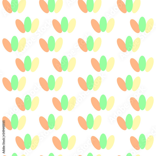 Seamless pattern with flowers on a white color background. Use for fabric, wrapping paper, wallpaper, print, backdrops, napkins, bags, merchandise, clothing, and artwork.