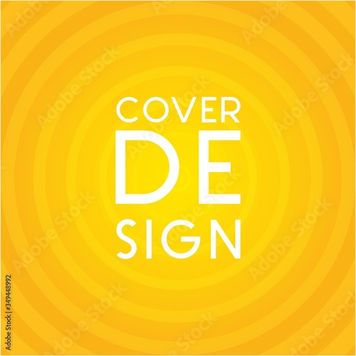 Cover Design with geometric shape and gradient color
