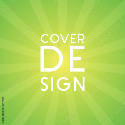 Cover Design with geometric shape and gradient color