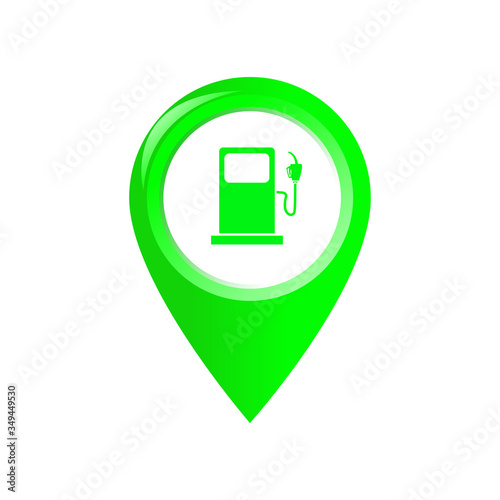 Pin location gas pump icon