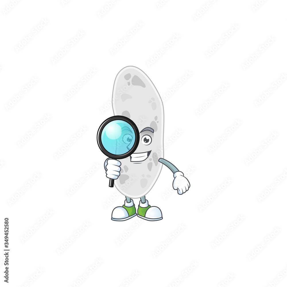 cartoon drawing concept of gemmatimonadetes working as a Private Detective cartoon drawing concept of gemmatimonadetes working as a Private Detective