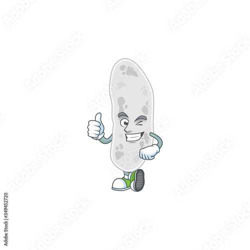 Caricature picture of gemmatimonadetes with Thumbs up finger photo