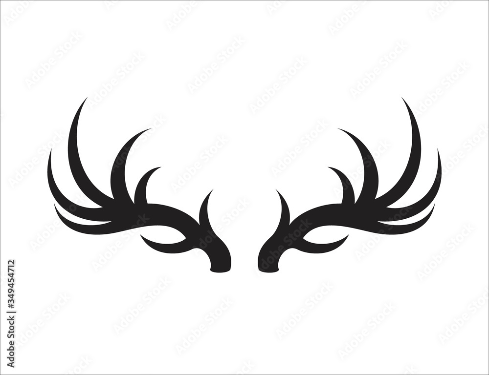 Deer antler ilustration logo vector template
Deer antler ilustration logo vector template
