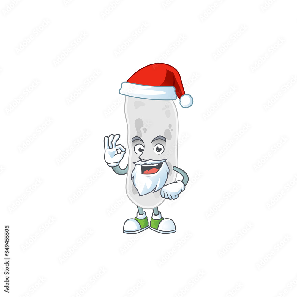 Gemmatimonadetes Santa cartoon design concept with ok finger