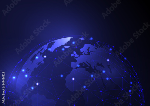 Global communications design background