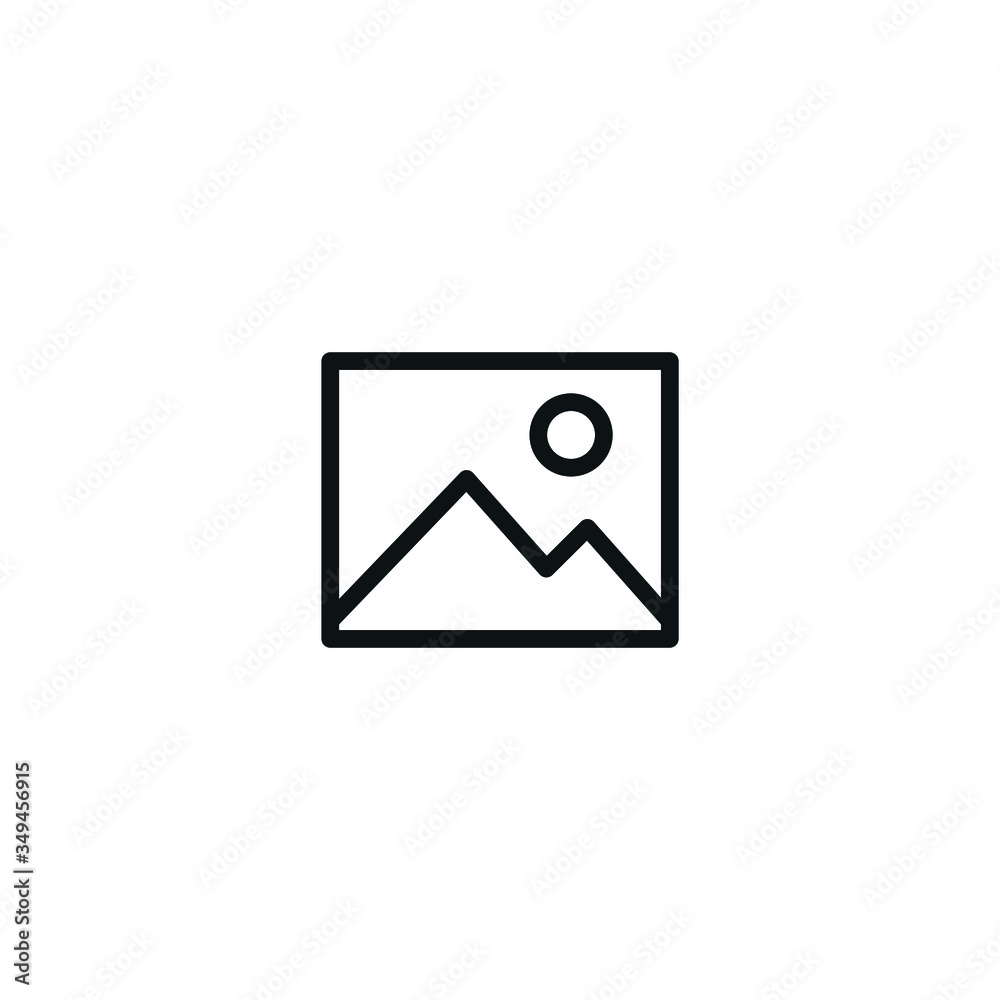 Picture vector icon, image symbol. Modern, simple flat sign for website or mobile app Picture vector icon, image symbol. Modern, simple flat sign for website or mobile app