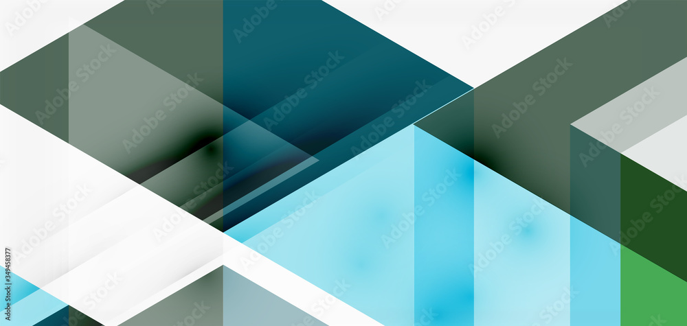 Geometric abstract background, mosaic triangle and hexagon shapes. Trendy abstract layout template for business or technology presentation, internet poster or web brochure cover, wallpaper Geometric abstract background, mosaic triangle and hexagon shapes. Trendy abstract layout template for business or technology presentation, internet poster or web brochure cover, wallpaper