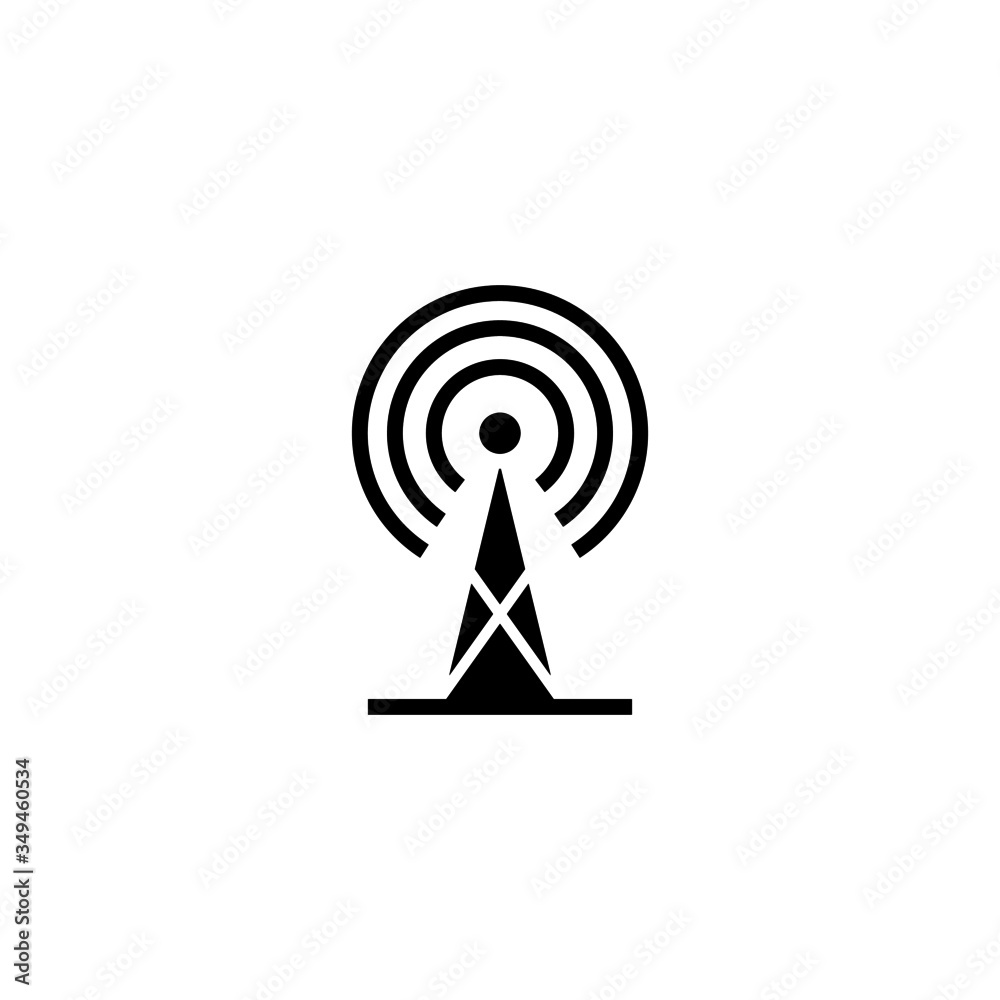 vector wireless wifi icons in black flat design on white background vector wireless wifi icons in black flat design on white background