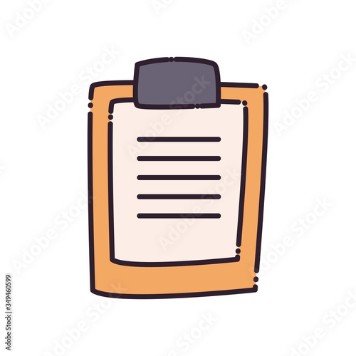 Document flat style icon vector design