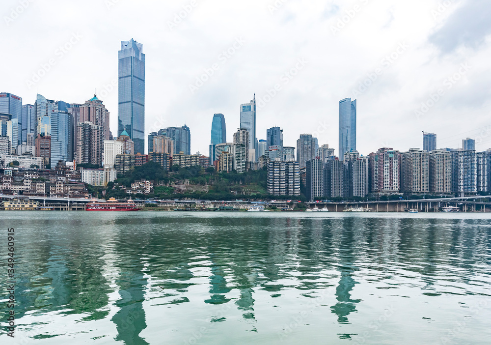 Fototapeta premium chongqing skyline at dusk