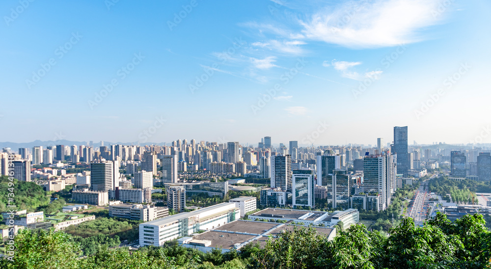Fototapeta premium panoramic view of the city