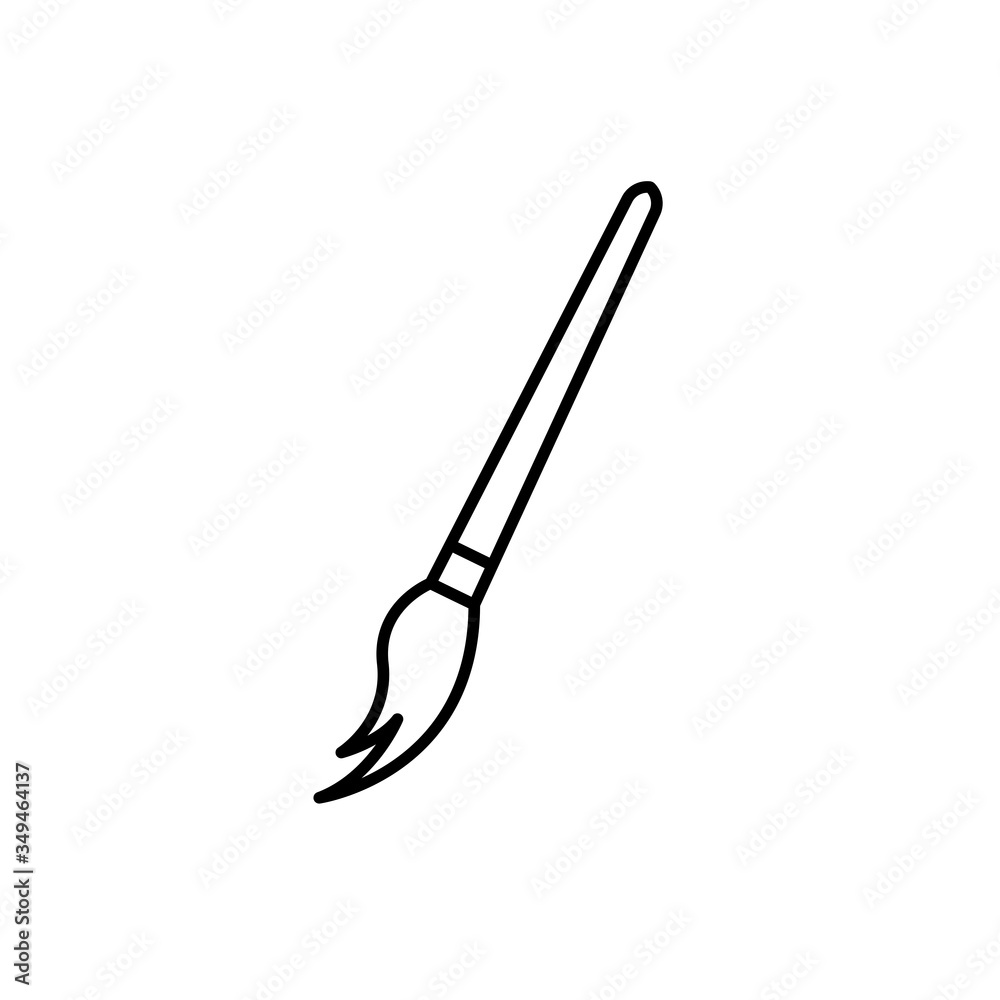 Paint brush, canvas icon Paint brush, canvas icon
