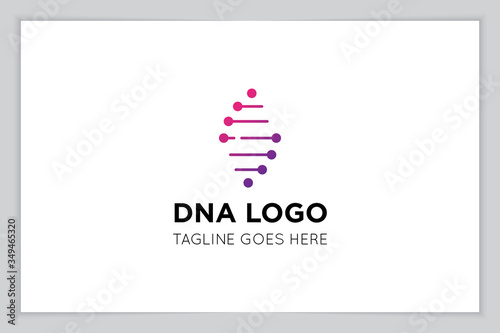 illustration vector graphic of genetic dna logo and icon good for science, research, technology, biology icon