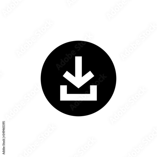 Free Download Upload in flat icon in black flat design on white background - GFXLoad